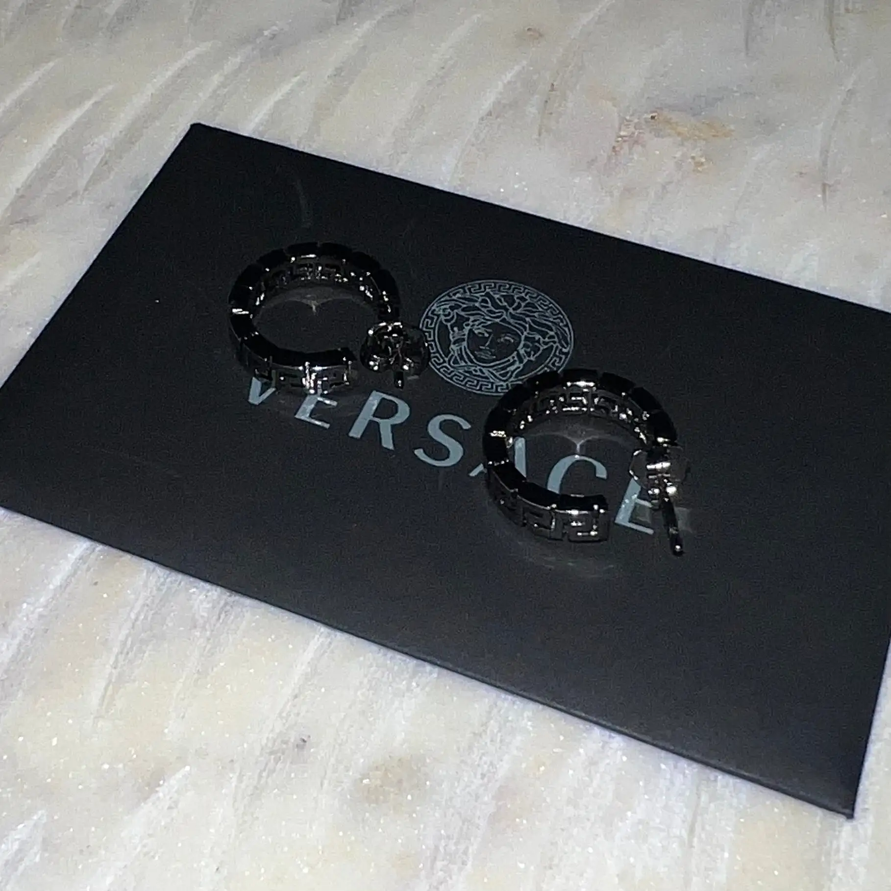 Versace Greca Hoop Earrings