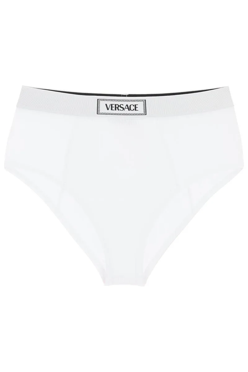 Versace    Versace Ribbed Briefs With '90s Logo