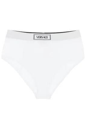 Versace    Versace Ribbed Briefs With '90s Logo