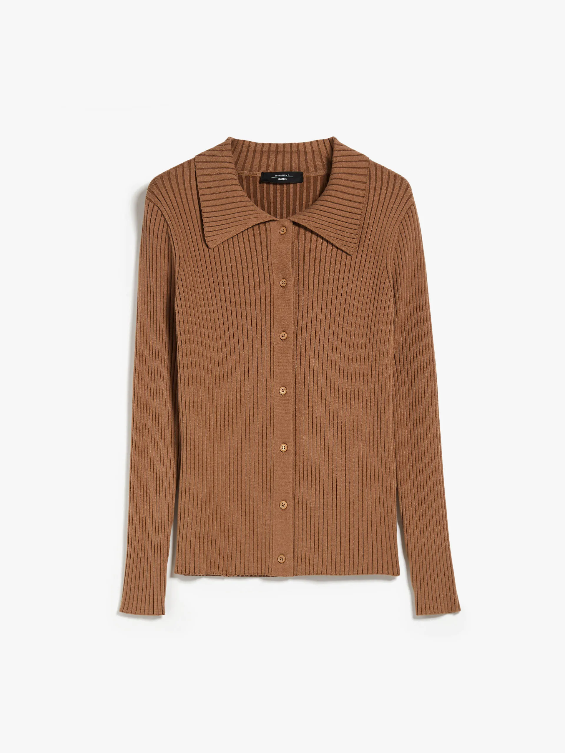 Weekend Max Mara  |Casual Style Rib Long Sleeves Plain Party Style Office Style