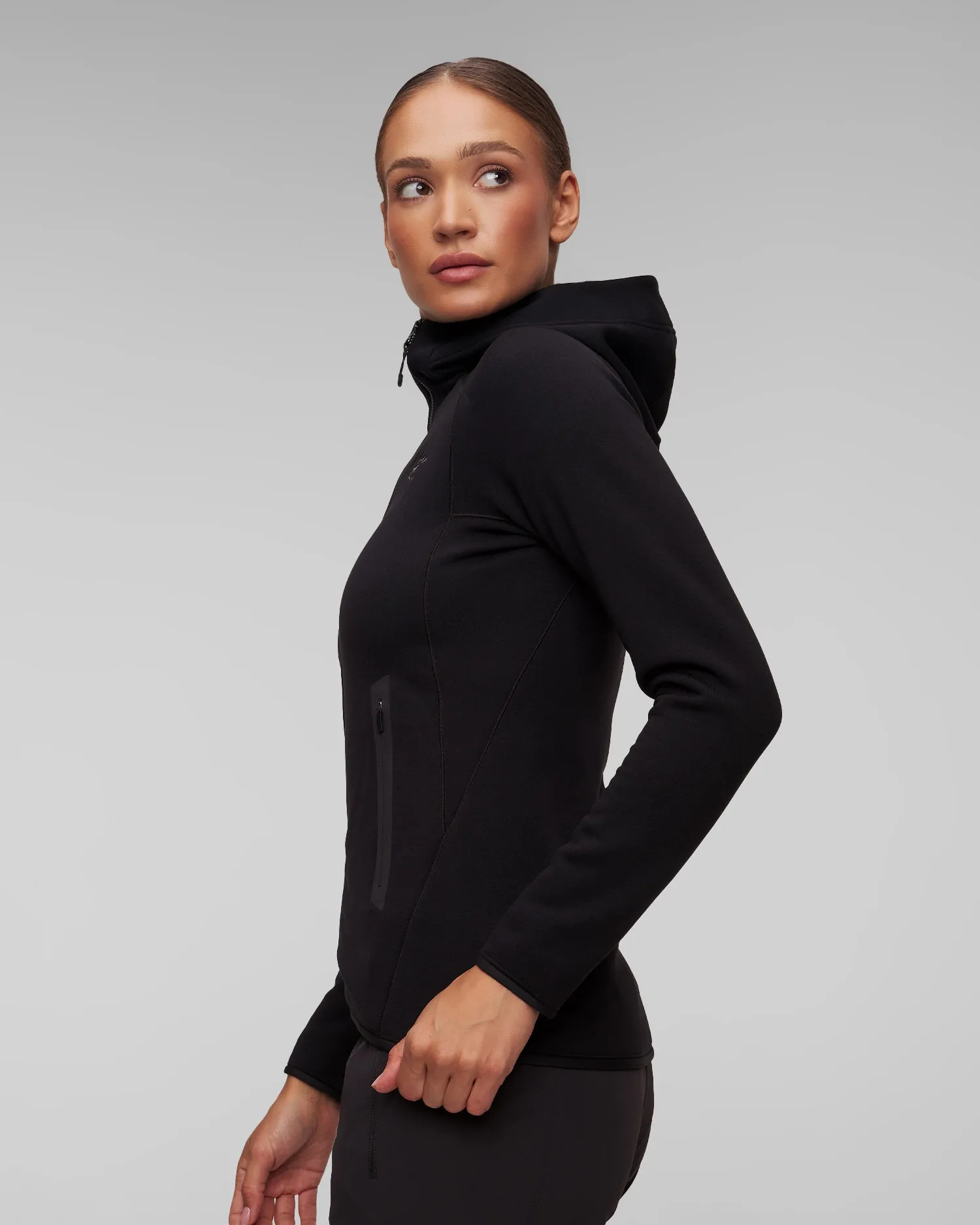 Women's black midlayer sweatshirt Arcteryx Kyanite x000008535-black