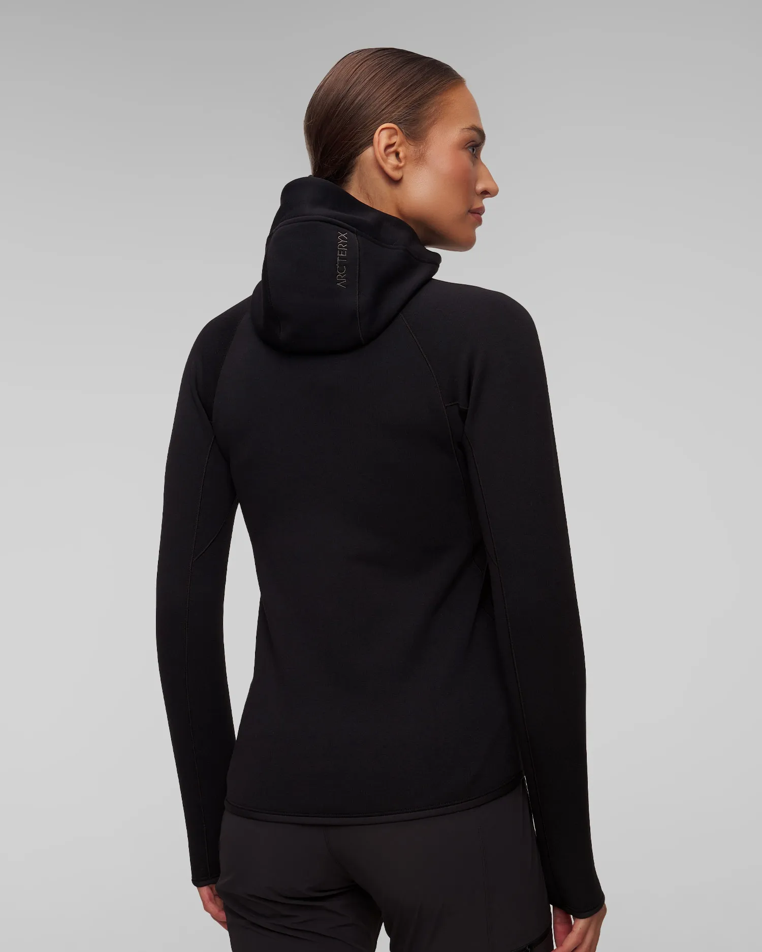 Women's black midlayer sweatshirt Arcteryx Kyanite x000008535-black