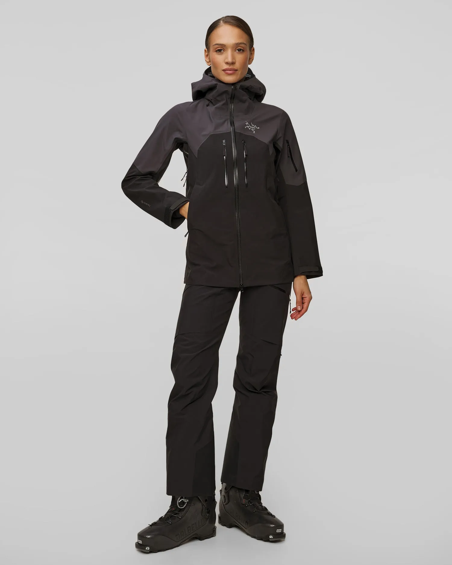 Women's skit jacket Arcteryx Rush Jacket black-grey x000005677-graphite