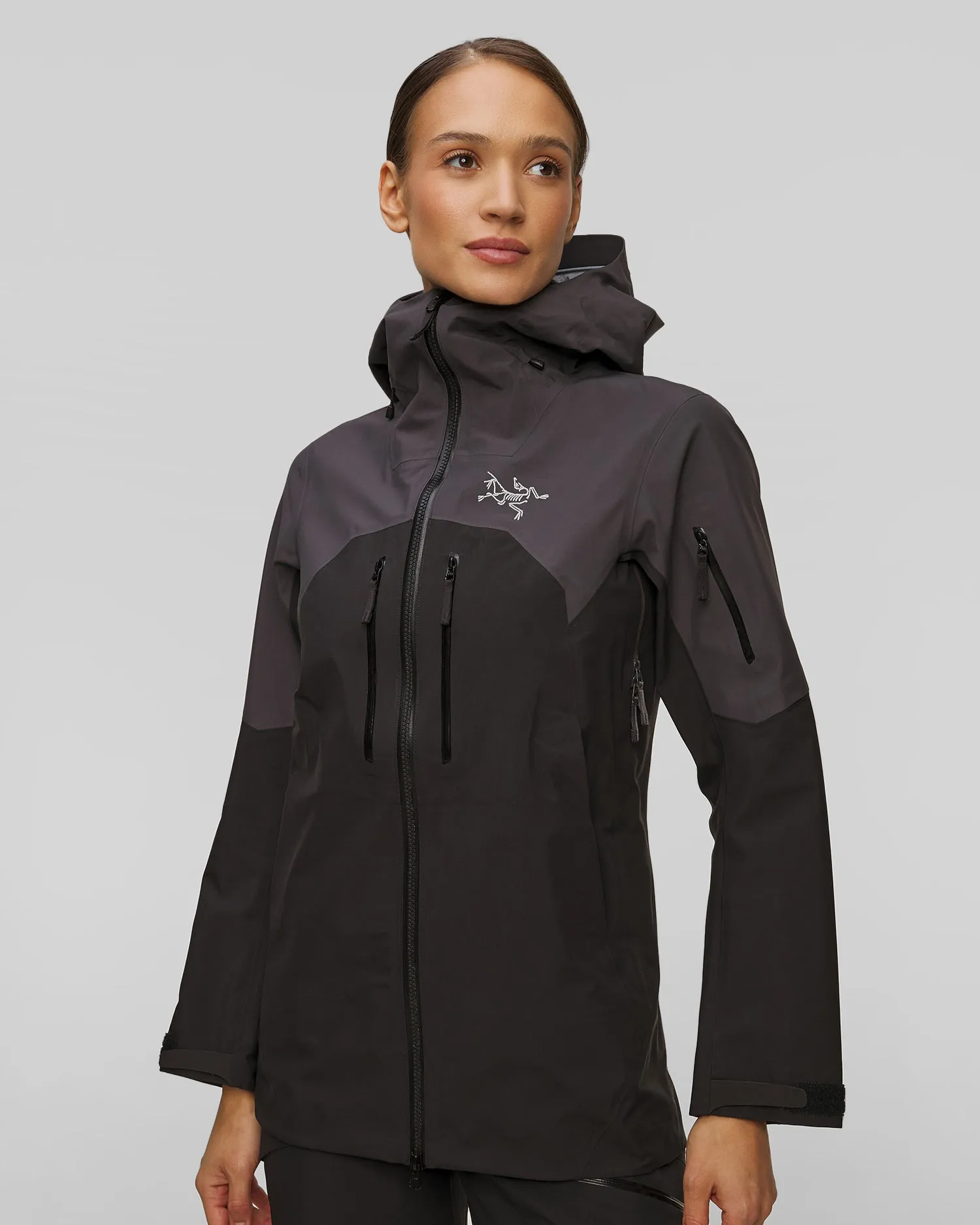 Women's skit jacket Arcteryx Rush Jacket black-grey x000005677-graphite