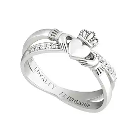 Women's Crossover Claddagh Ring